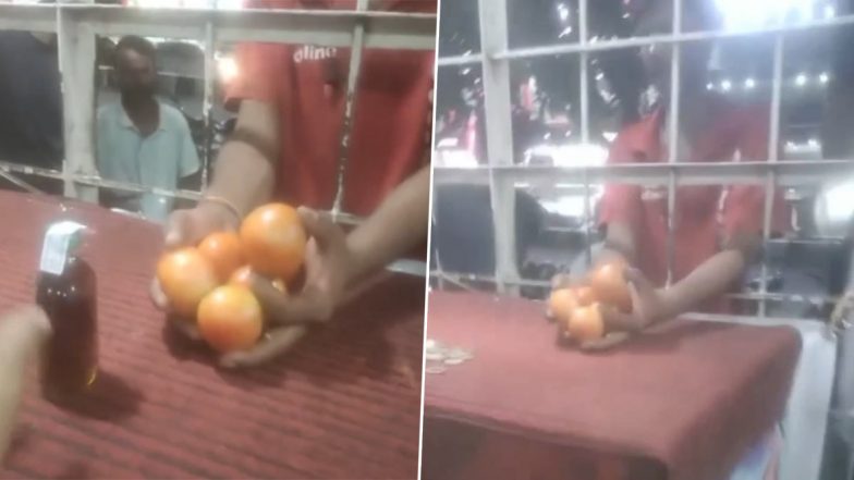 Tomatoes Exchanged For Alcohol Viral Video: Man Gives Tomatoes in Exchange For Alcohol in This Unique Barter Deal (Watch)