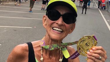 World’s Oldest Woman To Complete a Marathon: 92-Year-Old Mathea Allansmith is the Guinness World Record for Being the Oldest Woman To Finish a Marathon (See Pics)