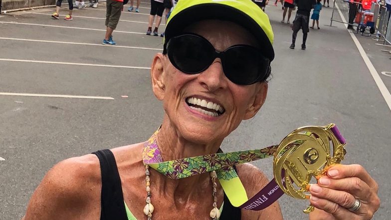 World’s Oldest Woman To Complete a Marathon: 92-Year-Old Mathea Allansmith is the Guinness World Record for Being the Oldest Woman To Finish a Marathon (See Pics)