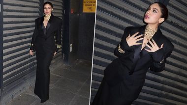 Bhumi Pednekar Spells Elegance in an All-Black Blazer and Midi-Skirt Ensemble at IFFM 2023 (See Pics)