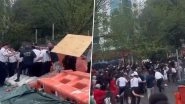 Twitch Streamer Kai Cenat&rsquo;s PS5 Giveaway Turns Into Total Chaos as Attendants Throw Objects at Police in Manhattan (Watch Video)