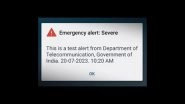 Government Tests &lsquo;Emergency Alert System&rsquo;, Sends Sample Message to Several Smartphone Users