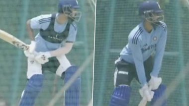 KL Rahul, Shreyas Iyer Spotted Doing Batting Practice in Indian Cricket Team’s Asia Cup 2023 Training Camp in Bengaluru