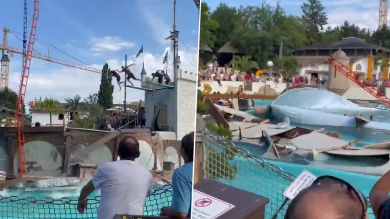 Europa-Park Accident Video: Mobile Pool and Diving Platforms Collapse at Germany's Biggest Theme Park in Rust, Seven Injured