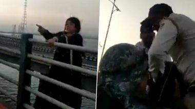 Navi Mumbai Police Tweet Old Video of Traffic Cops Preventing Woman From Jumping Into Sea From Vashi Bridge, Later Deletes It