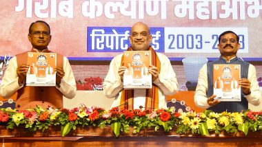 Madhya Pradesh Assembly Elections 2023: Amit Shah Releases Reports Card of BJP-Led MP Government’s From 2003-2023 (See Pics)