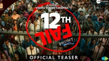 12th Fail Teaser: Vikrant Massey Starrer Looks Promising, Vidhu Vinod Chopra Directorial To Release on October 27 (Watch Video)