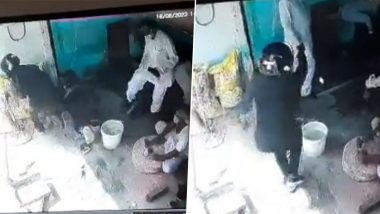 BJP Leader Shot in UP Video: Assailant Fires at Rakesh Kushwaha in Agra, Terrifying Clip Surfaces