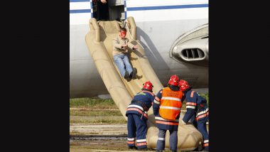 Delta Flight Emergency Evacuation Video: Passengers Evacuated Using Emergency Slide After Tire Burst on Landing in Atlanta Airport