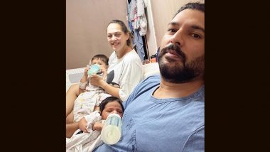 Yuvraj Singh and Wife Hazel Keech Blessed with Second Baby, Former Indian Cricketer Reveals Name of Newborn Baby Girl! (See Pic)