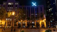 Twitter: 'X' Sign Removed from San Francisco Headquarters