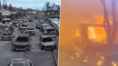 Hawaii Wildfires Photos and Videos: Netizens Share Horrific Visuals of the Deadliest US Wildfire in 105 Years Ravaging Maui