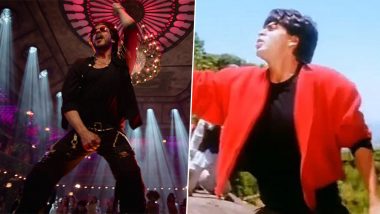 Jawan Song 'Not Ramaiya Vastavaiya': Shah Rukh Khan’s Hook Step From Famous Song ‘Chaiyya Chaiyya’ Is Unmissable in This Peppy New Track! (Watch Video)