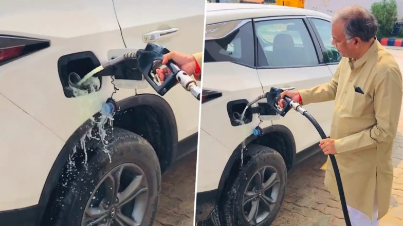 Noida: Man Wastes Petrol by Pouring It on Car to Make Instagram Reels, DCP Orders Action After Video Goes Viral