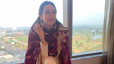 National Handloom Day 2023: Karisma Kapoor Looks Charming in Pink Attire Paired With Purple Odhani (See Pic)