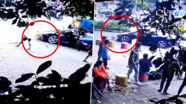 Dog Crushed to Death in Pune Video: Social Media Influencer Prasad Nagarkar Runs Over Dog 'Don' With His Lamborghini, FIR Registered as Disturbing CCTV Footage Goes Viral