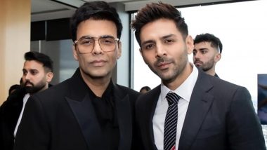 Kartik Aaryan and Karan Johar Look Dapper As They Pose Together at IFFM 2023 (View Viral Pic)