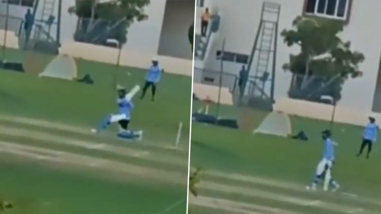 KL Rahul Gears Up for Asia Cup 2023 in Style, Hits a Glorious Six During Indian Cricket Team Training Camp in Bengaluru (Watch Video)