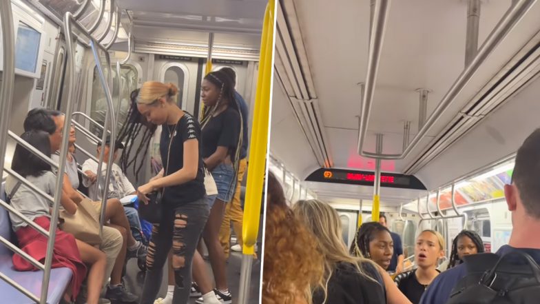 Hate Crime on NYC Subway Video: Asian Woman Punched, Her Family Harassed by Teenage Girls on New York City Subway Train; Probe Underway