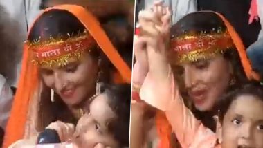Seema Haider Hoists Tiranga on Eve of India's Independence Day 2023, Chants 'Pakistan Murdabad, Hindustan Zindabad' (Watch Video)