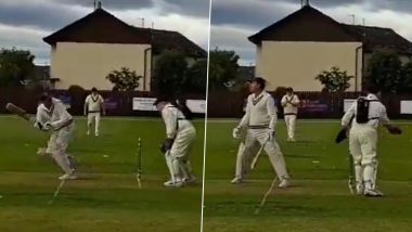 Age Is Just a Number! 83-Year-Old Former Scottish Cricketer Alex Steele Plays With Oxygen Cylinder Strapped to His Back, Video Goes Viral