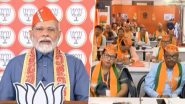 PM Modi Addresses Kshetriya Panchayati Raj Parishad Video: Narendra Modi Alleges TMC of Threatening BJP Candidates and Booth Capturing During West Bengal Panchayat Polls