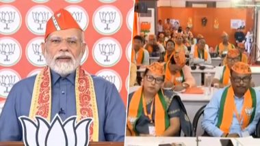 PM Modi Addresses Kshetriya Panchayati Raj Parishad Video: Narendra Modi Alleges TMC of Threatening BJP Candidates and Booth Capturing During West Bengal Panchayat Polls