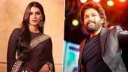 Kriti Sanon Responds to Allu Arjun&rsquo;s Post on National Film Awards, Congratulates Pushpa Actor on His Well Deserved Win!