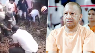 Uttar Pradesh House Collapse Video: CM Yogi Adityanath Takes Cognizance of House Collapse Incident in Agra, Directs Officials to Provide Proper Treatment to Injured