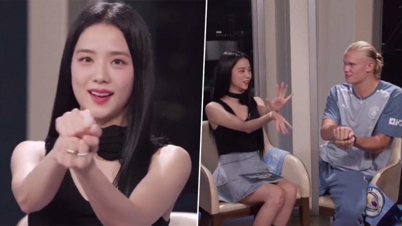 BLACKPINK’s Jisoo Teaches Football Player Erling Haaland the 'Flower' Dance Challenge (Watch Video)