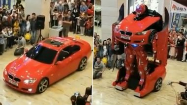 Transformer Car Viral Video: Turkish Company Letron Makes Real-Life Transformer From a BMW Car (Watch)