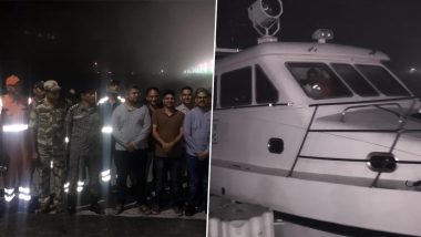 Himachal Pradesh Rains: Ten People Stuck in Boat at Kol Dam Reservoir Due to Rise in Water Level Rescued (See Pics)