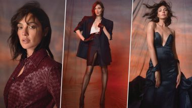 Gal Gadot Latest Magazine Shoot: Heart Of Stone Actress Shares Sizzling Pics in Red, Black and Sheer Outfits in Various Looks From New Photoshoot