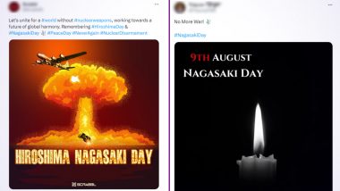 Nagasaki Memorial Day 2023 Images: Twitterati Share Photos in Rememberance of the Lives Lost in the Nagasaki Bombing During World War II