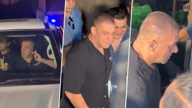 Salman Khan Goes Bald! Actor Greets Paparazzi As He Arrives with a New Look (Watch Video)