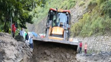 India News | Uttarakhand: Road Near Pipalkoti on Badrinath NH Blocked Due to Debris Pile-up