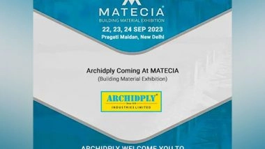 Business News | Archidply to Unveil Innovative Building Materials at MATECIA: Redefining Construction Industry Standards