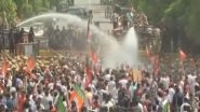 India News | Rajasthan: Police Deploy Water Canons as BJP Stages Protest Against Gehlot Govt over Corruption, Atrocities Against Women