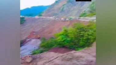 India News | Himachal Pradesh: NH 5 Closed at Chakki Mod Due to Landslide in Parvati Valley