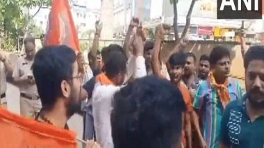 India News | Bajrang Dal, VHP Protest Haryana Violence in Capital; Delhi Police Beefs Up Security