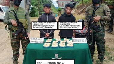 India News | Mizoram: Assam Rifles Recover Heroin Worth over Rs 1.24 Crore