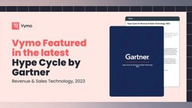 Business News | Vymo Recognized in the Gartner Hype Cycle for Revenue and Sales Technology, 2023