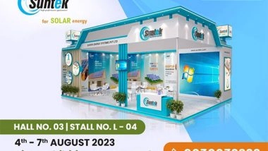 Business News | Suntek No.1 Solar Company is Participating in HIPLEX 2023 - Leading the Solar Revolution