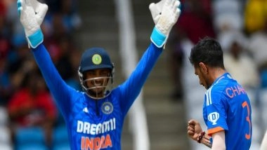 Sports News | India Restrict West Indies to 149/6 in First T20I as Bowlers Take Regular Wickets 