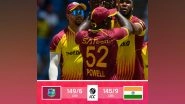 Sports News | West Indies Beat India by 4-runs in 1st T20I After Superb Bowling Display in Death Overs