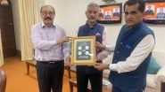 World News | Amitabh Kant, Harsh V Shringla Present G20 Commemorative Postage Stamps and Coins to EAM Jaishankar