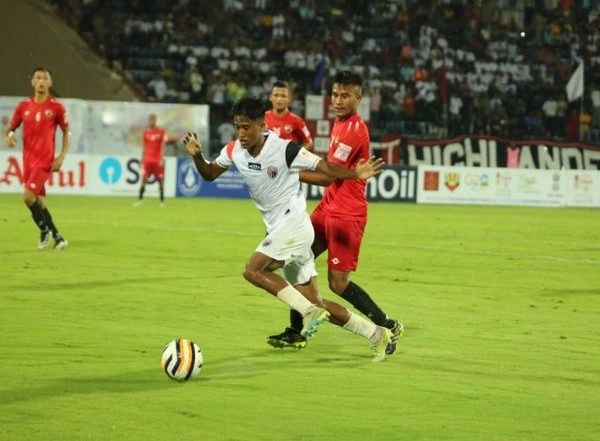 Sports News | Durand Cup: Parthib Hattrick Highlights Fluent NorthEast United Win over Shillong Lajong