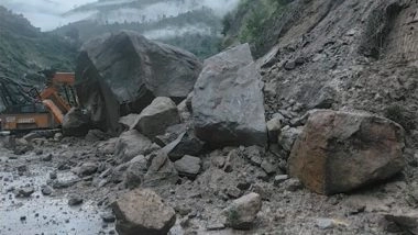 India News | Uttarakhand: Road Blocked Near Pipalkoti on Badrinath NH Due to Falling Debris