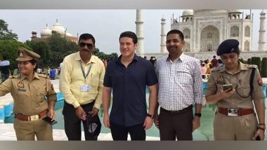 World News | UP: Governor, Minister from Mexican State of Nuevo Leon Visit Taj Mahal