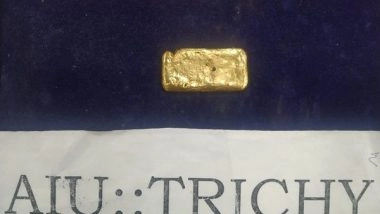 India News | Tamil Nadu: Gold Worth Rs 12 Lakh Seized at Trichy Airport